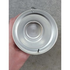 East West Dist Co 3 Inch Aluminum Buckets with Handles Set of 5 Silver 836247