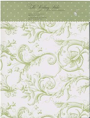 Print Your Own Wedding Programs Green Scrolling Paisley 25 Printer Paper New