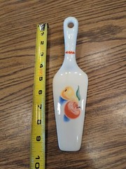 Vintage Decorative Porcelain Cake Server Cutter Holiday Wedding Birthday Etc.