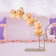 6.5ft Metal Crescent Moon Arch Wedding Party Plant Climbing Backdrop Stand Rack