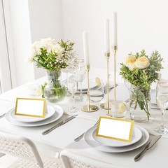 25 PCS Gold Foil Tent Place Cards Food Buffet Name Label For Table Setting