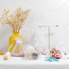 Organza Bags 50Pcs Sheer Drawstring Pouches Jewelry Gift Party Favor Bags New