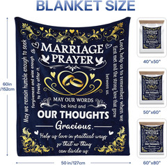 Wedding Gifts for Couples 2026, Marriage Blanket, Bride Gifts for Wedding Day Ch