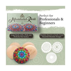 MoonGarden Mandala Rock Painting Kit – Mandala Dotting Tools Kit – … Fast Ship