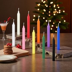 100 Pack 4 Inch Spell Candles, Colored Taper Candles for 4 inches, Multi-100