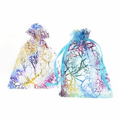 50/100/200 Sheer Coralline Organza Favor Gift Bags Jewelry Pouches Wedding Party