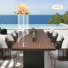 10 Pcs Acrylic Vase Stands Party Wedding Crystal Centerpiece Table Decoration