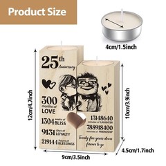 25th Wedding Anniversary Gift for Couple Silver Wedding Gifts for Wife Husband