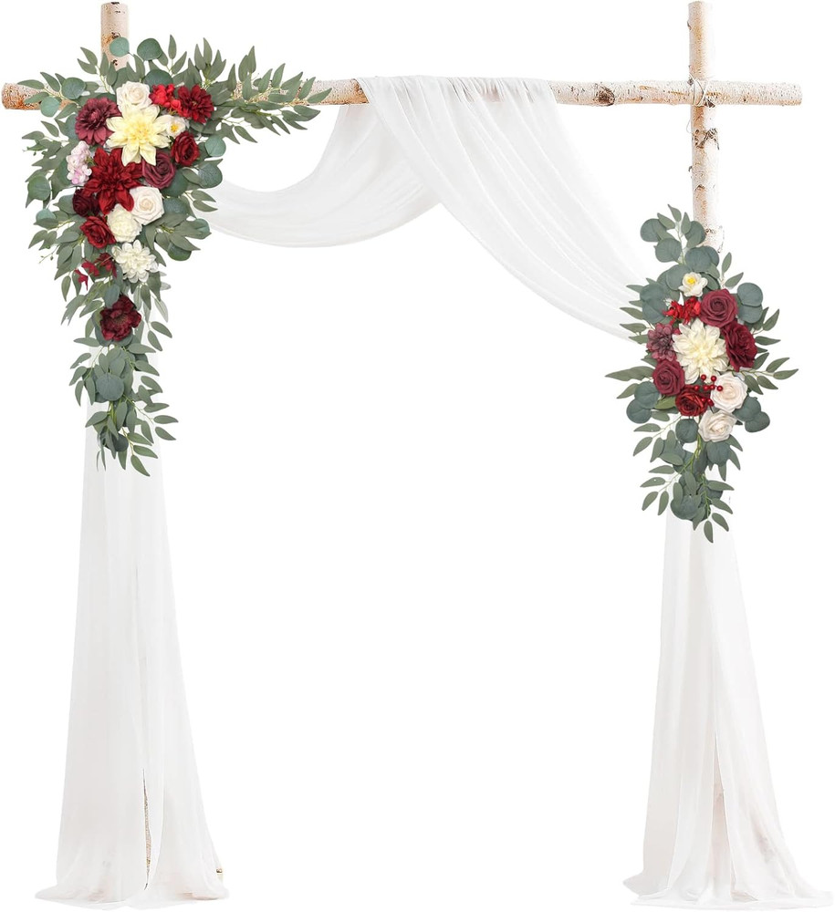 Floral Arch Drapes Kit (3 Pack) for Weddings & Parties – Elegant Decor
