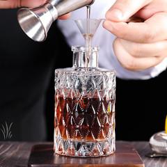 Bitters Bottle 8Pcs Glass Dash Bottle Set for Cocktail with Zinc Alloy Dasher To