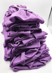 50 Spandex Slider Buckle Chair Bands Covers Silver Bling Wedding Party Purple