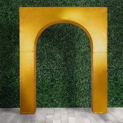7 feet GOLD Metallic Spandex Backdrop Cover for Arc de Triomphe Stand Party