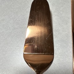 Copper Cake Knife & Server Set, Glossy Finish, 11 Inch, 2 Piece Heavy Duty