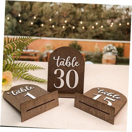 Wedding Table Numbers 1-30, Wooden Table Numbers For Wedding Reception