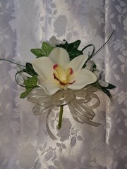Wedding cymbidium orchid & stephanotis mother’s day prom corsage