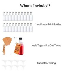 1 oz Mini Plastic Liquor Bottles Small Salad Bottles Mini Shot Alcohol Bottle