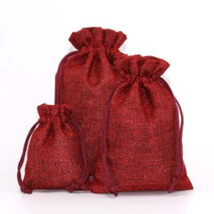 10/20/30pcs Wedding Imitation Hemp Favour Gift Bags Jewelry Drawstring Pouch