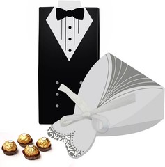 Wedding favors, wedding decorations, 100 pieces, 50/50 gifts for guests