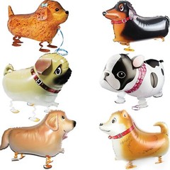 Walking Animal Balloons Pet Dog balloons – 6pcs Puppy Dogs Birthday Party Sup…