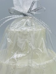 Crate & Barrel Wedding Cake Candle – Never Used