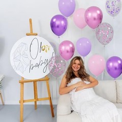 68Pcs Pink and Purple Balloons 12 Inch Metallic Purple Pink Latex Pinkpurple