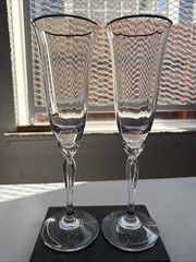 Oneida Wedding Toasting Pair Flute Champagne wine glass