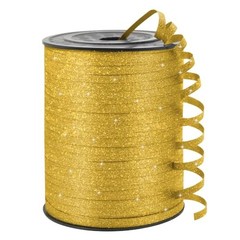 Curling Ribbon, 1/5″ Wide x 500 Yards 1/5″ x 500 Yards Golden Glitter