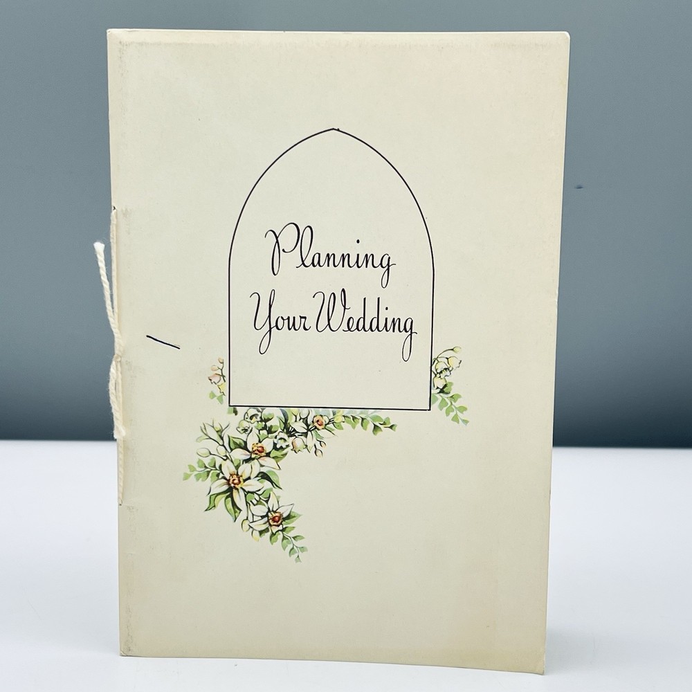 NOS 1950 PLANNING YOUR WEDDING 3-Month Bride’s Plan! GIBSON VTG Pamphlet Booklet