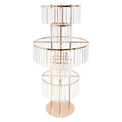 5 Tier Crystal Flower Stand Wedding Centerpieces For Tables Tall Flower Stand
