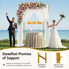 Free Standing Wedding Arch Backdrop Stand Square Metal Balloon Arch Stand