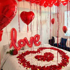 10/407pcs Red LOVE Balloon Decoration Set Heart Balloons Party Kit – NEW