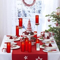 24-Pack Red Flameless LED Candles – Remote Control & Timer, 24pcs-Red Acrylic