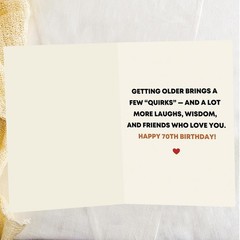 OJsensai Funny 70th Birthday Card Gifts for Women Men,Happy 70 Year Old Birth…