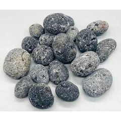 1 lb Agni, Black untumbled stones