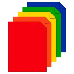 Astrobrights Primary One 65 lb. Cardstock 8.5×11 inches, Assortment