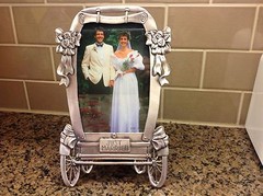Whimsical, Romantic Wedding Carriage Picture Frame – For a 5 x 7 Picture