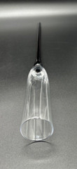 Beautiful Hand blown Colorful Crystal Footless Long Stem Champagne Flutes & Vase