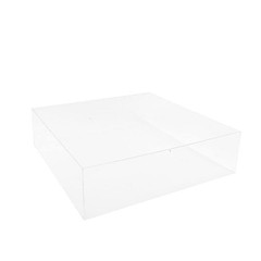 Balsa Circle 18×18 in Clear Acrylic Display Box Cake Stand 18″,