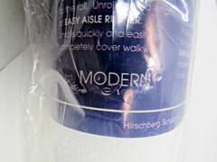 NEW Modern Romance Easy Aisle Runner 36 in. Wide 100 ft. Length White No Pattern