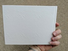 Wedding Guest Book, Birthday, Christening, Party – Guestbook White & Silver