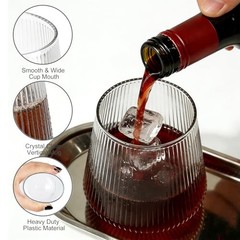 40 Pack 13.5oz Plastic Stemless Wine Glasses – Unbreakable BPA 40 PCS Clear