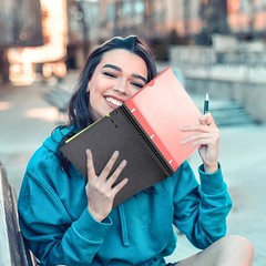 INFUN All-in-one Telescoping Binder Notebook，3 Ring Notebook Binder with