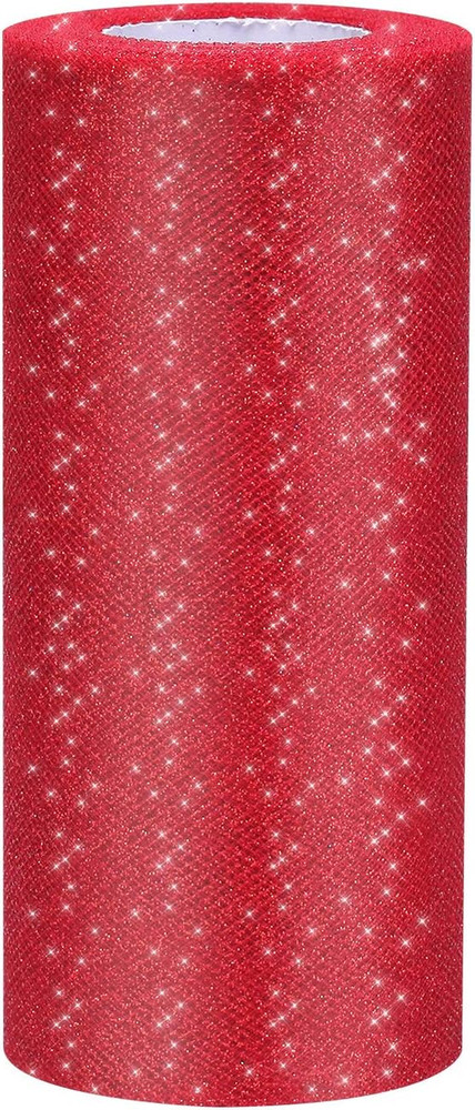Glitter Tulle Roll Sparkling Tulle Ribbon Fabric Spool for Wedding Decoration Gi