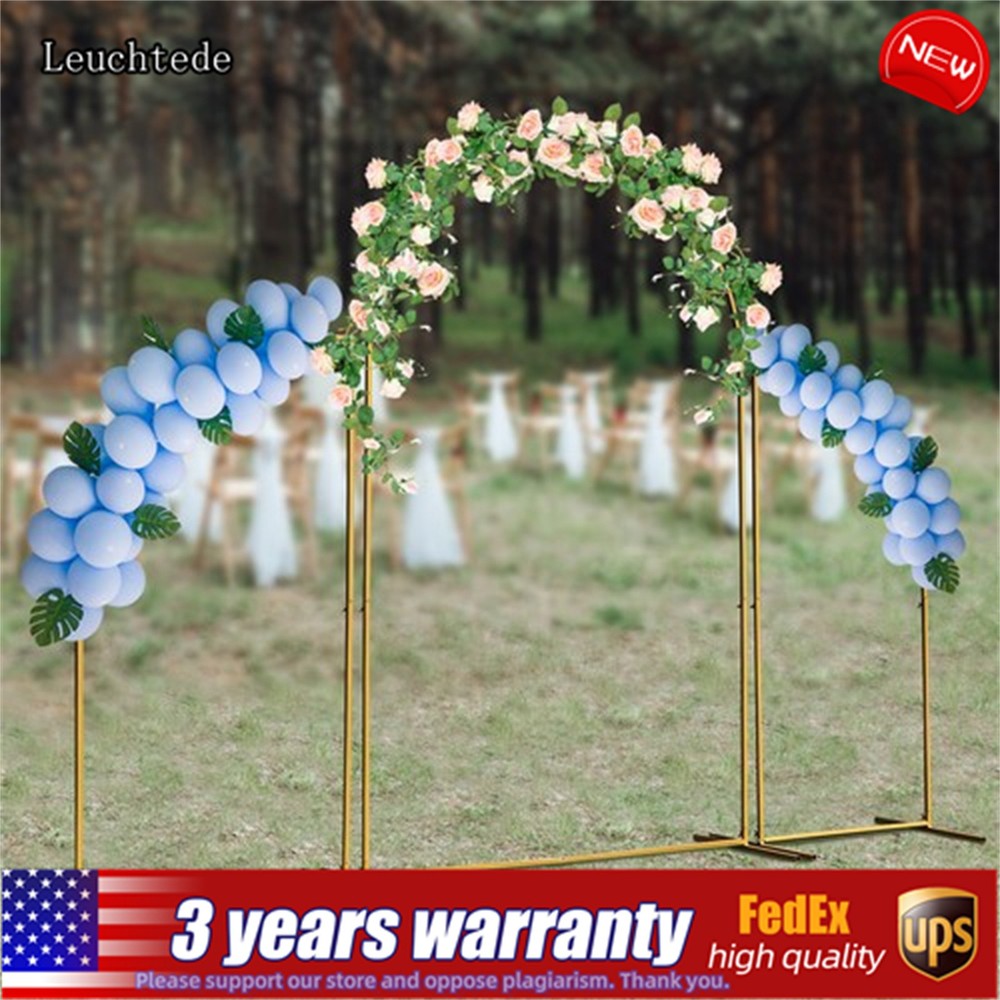 Metal Arch Backdrop Stand Gold Wedding Arch Stand Set of 3 for Party Decor
