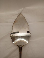 International Silver Company Gold Tone Cake Server & Knife Set Wedding