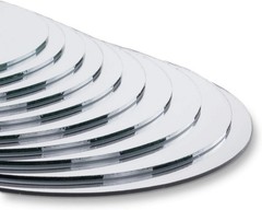 Pack of 10 Polished Round Mirrors – Perfect for Weddings and Crafts, 12″ Size