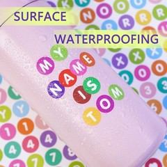1680 Pcs 10 Sheets Colorful Alphabet Letter Stickers, 0.5in Vinyl Self-Adhesi…
