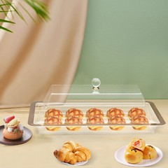 Acrylic Cake Stand with Lid for Wedding, Desserts, and Cookie Display