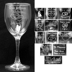 Personalized Wine Glasses Laser Engraved Wedding Party Gifts Bridesmaids Custom