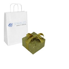 100 Matte Gold Small Ribbon Wedding Favor Gift Boxes Party Event Candy Box